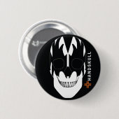 HANDSKULL Vampire, Happy skull, Vampire vlag Ronde Button 5,7 Cm (Voorkant /achterkant)