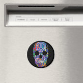 HANDSKULL Vrede ronde magneet B2 (Insitu (Vaatwasser))