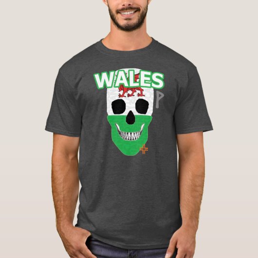 HANDSKULL Wales t-shirt Basic B2 (Voorkant)