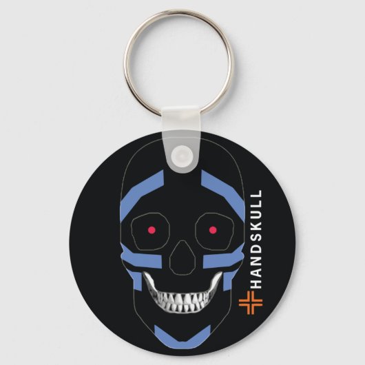 HANDSKULL Warrior, Happy skull, Warrior flag Sleutelhanger (Voorkant)