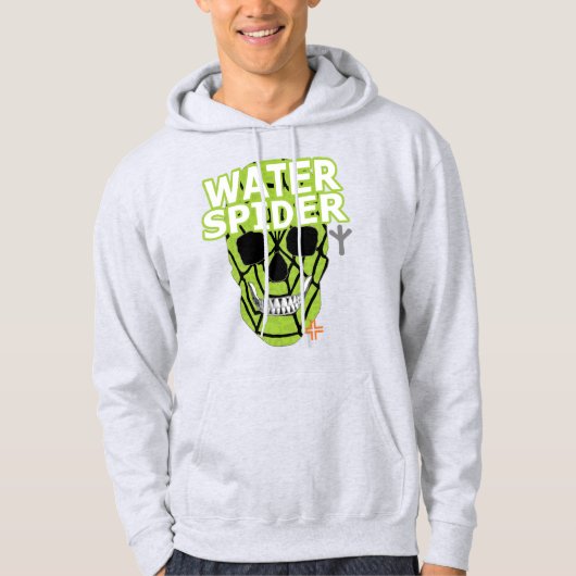 HANDSKULL Web Green Hooded Sweatshirt B2 (Voorkant)
