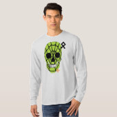 HANDSKULL Web Green Long-hoes T-Shirt B2 (Voorkant volledig)