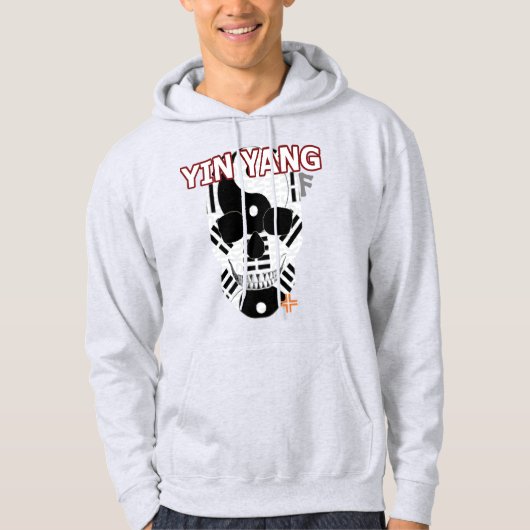 HANDSKULL Yin Yang Hooded Sweatshirt B2 (Voorkant)