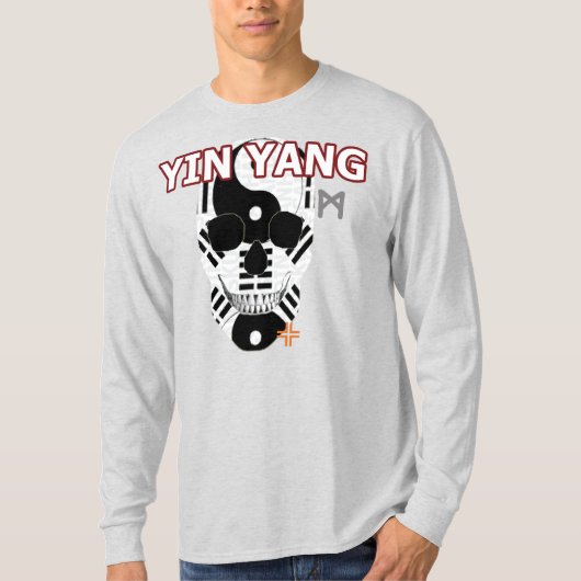 HANDSKULL Yin Yang Long Sleeve T-Shirt B2 (Voorkant)