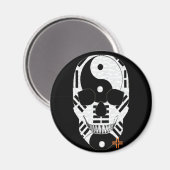 HANDSKULL Yin Yang ronde magneet B2 (Voorkant / Achterkant)