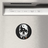HANDSKULL Yin Yang ronde magneet B2 (Insitu (Vaatwasser))