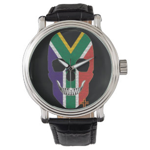 HANDSKULL Zuid-Afrika horloge mannen leer B2