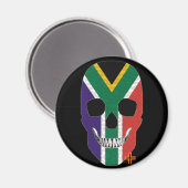 HANDSKULL Zuid-Afrika ronde magneet B2 (Voorkant / Achterkant)
