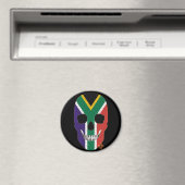 HANDSKULL Zuid-Afrika ronde magneet B2 (Insitu (Vaatwasser))