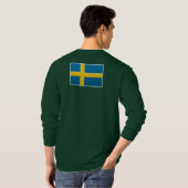 HANDSKULL Zweden - Basic Long Meve Flag T-shirt (Achterkant volledig)