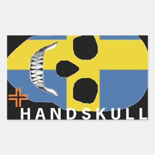 HANDSKULL Zweden - Sticker (Voorkant)