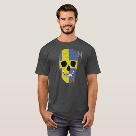 HANDSKULL Zweden t-shirt Basic B2 (Voorkant volledig)