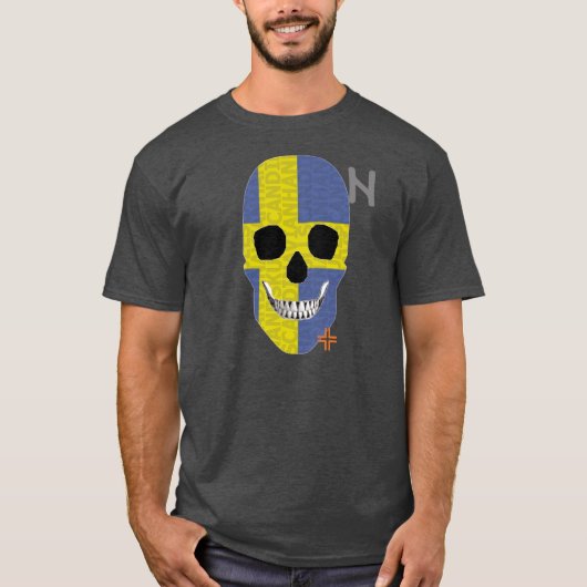 HANDSKULL Zweden t-shirt Basic B2 (Voorkant)