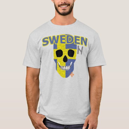 HANDSKULL Zweden t-shirt Basic B2 (Voorkant)