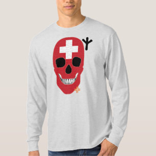 HANDSKULL Zwitserland Lange hoes T-Shirt B2