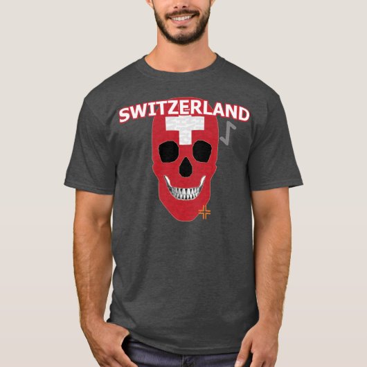 HANDSKULL Zwitserland t-shirt Basic B2 (Voorkant)