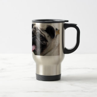 Handsom witte accessoires van de Pug foto's, voeg  Reisbeker