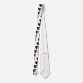 Handsom witte accessoires van de Pug foto's, voeg Stropdas (Achterkant)
