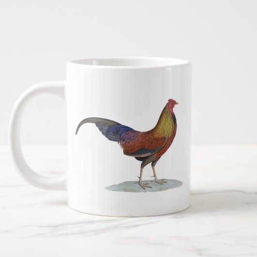 Handsome Alert Rooster Grote Koffiekop (Links)
