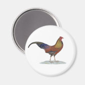 Handsome Alert Rooster Magneet (Voorkant / Achterkant)