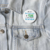 Handsome and Young Grandpa Ronde Button 5,7 Cm (In situ)