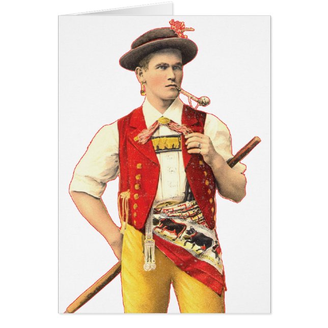 Handsome Appenzell Farmer in Traditional Costume (Voorkant)