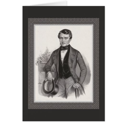 Handsome Biedermeier Gentleman Elegant Vintage (Voorkant)