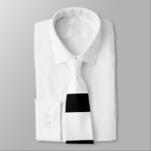Handsome Black and White Stripes Monogram Stropdas (Gebonden)