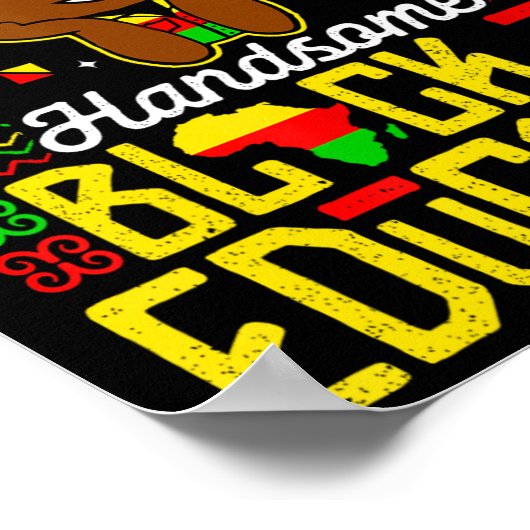 Handsome Black Educated Black History Kinder Boys Poster (Hoek)