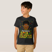 Handsome Black Educated Black History Kinder Boys T-shirt (Voorkant volledig)