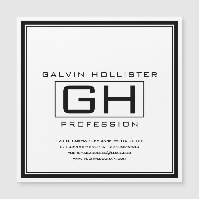 Handsome Black en White Professional (Voorkant)