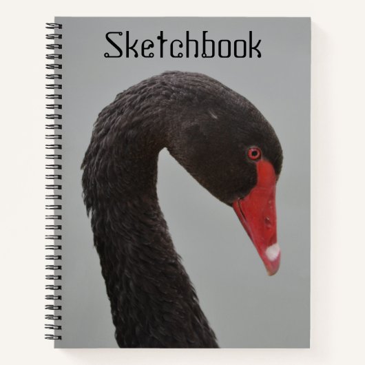 Handsome Black Swan Sketch Notitieboek (Voorkant)