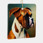 Handsome Boxer Keramisch Ornament (Rechts)