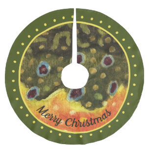 Handsome Brook Trout Vist Kerstboom Rok