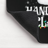 Handsome Claus Christmas Lights Santa Pajama Famil Muismat (Hoek)