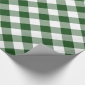 Handsome Diagonal Green and White Gingham Pset Cadeaupapier (Hoek)