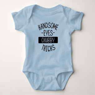 Handsome Eyes Chubby Thighs Baby One-Piece Romper