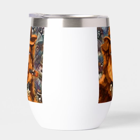 Handsome Gangster Dog w / Blue Eyes Gepersonalisee (Rechts)