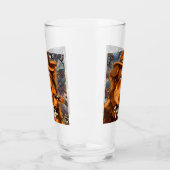 Handsome Gangster Dog w / Blue Eyes Gepersonalisee Glas (Links)