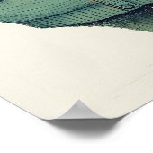 Handsome Ginger Cat In Green Sweater, Funny Cat De Poster (Hoek)