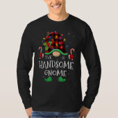 Handsome Gnome Buffalo Plaid Matching Family Chris T-shirt (Voorkant)