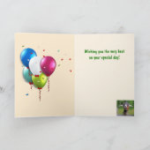 Handsome Goat Birthday Kaart (Binnen)