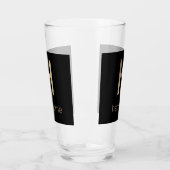Handsome Gold and Black Glass Cup Glas (Links)