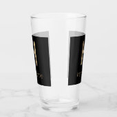 Handsome Gold and Black Glass Cup Glas (Rechts)