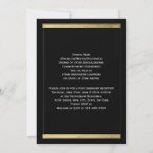 Handsome Gold Foil Cutout Effect Photo Afstuderen Kaart (Achterkant)