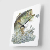 Handsome Gone Vist Largemouth Bass Wall klok (Hoek)