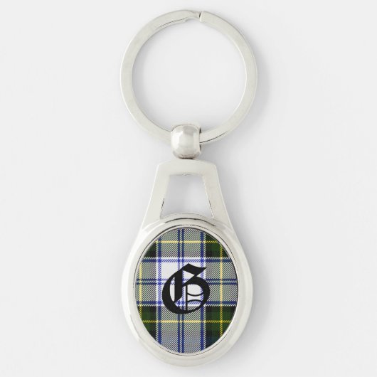 Handsome Gordon Dress Pset Monogram Sleutelhanger (Voorkant)