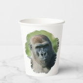 Handsome Gorilla Blackback Papieren Bekers (Achterkant)