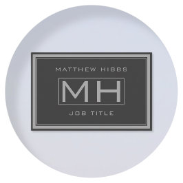 Handsome Grey & Dark Grey Professional (info terug Visitekaartje