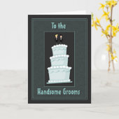 Handsome Grooms Cake Kaart (Gele Bloem)